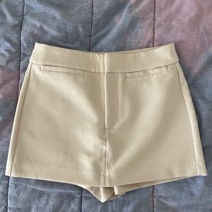 Cream zara skort